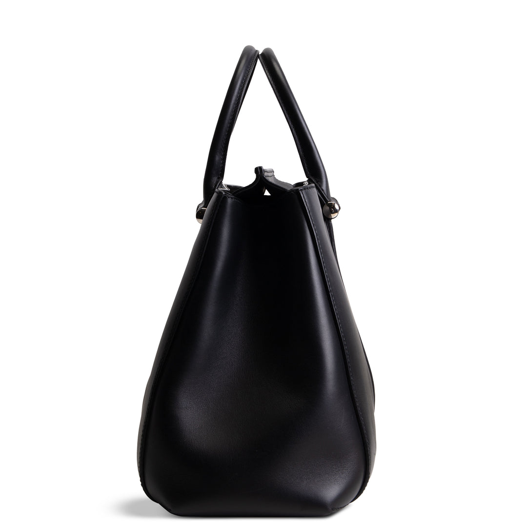 GUCCI Leather Lady Bamboo Tote - Black OUTLET FINAL SALE