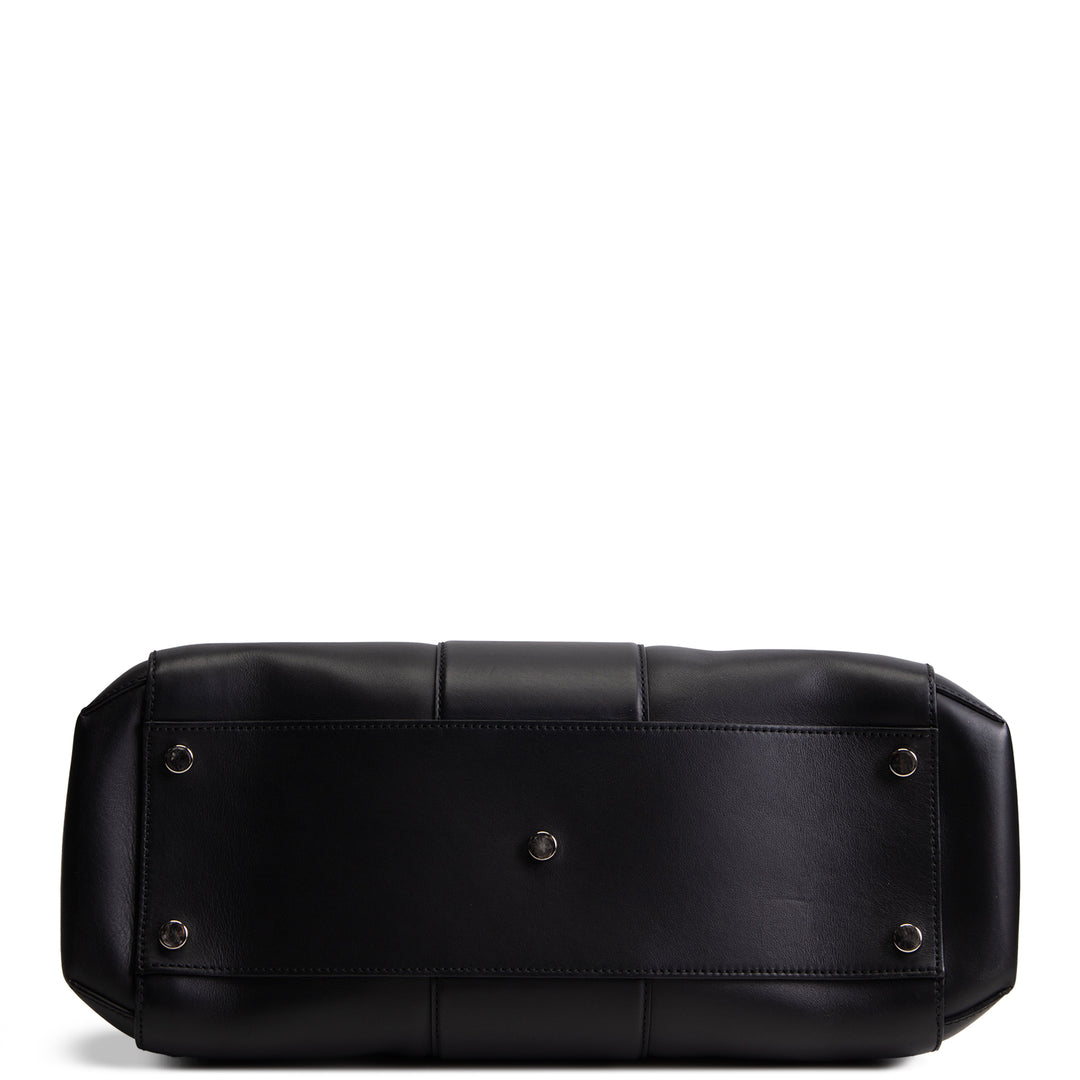 GUCCI Leather Lady Bamboo Tote - Black OUTLET FINAL SALE