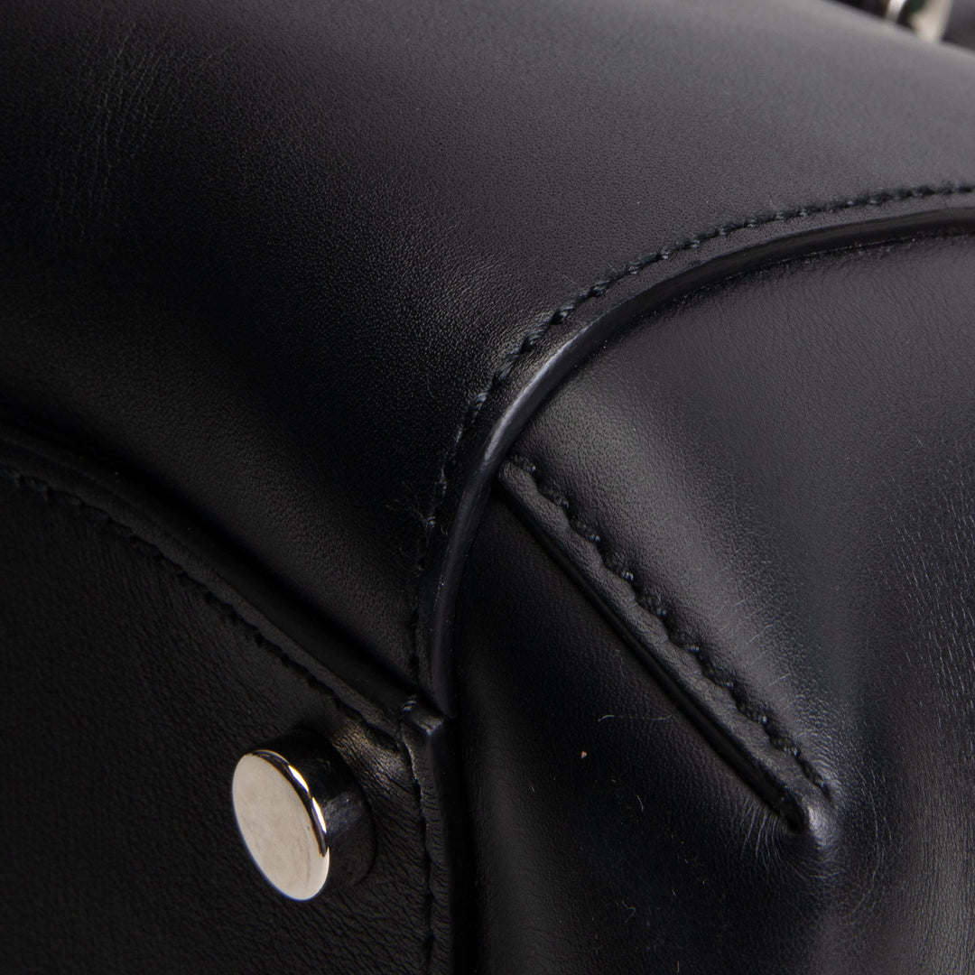 GUCCI Leather Lady Bamboo Tote - Black OUTLET FINAL SALE