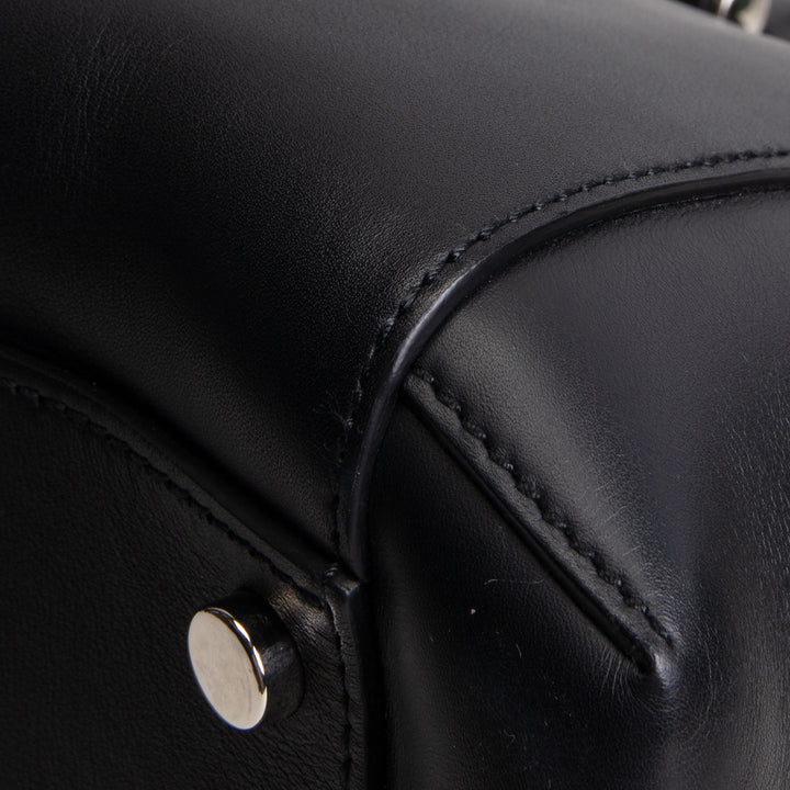 GUCCI Leather Lady Bamboo Tote - Black OUTLET FINAL SALE