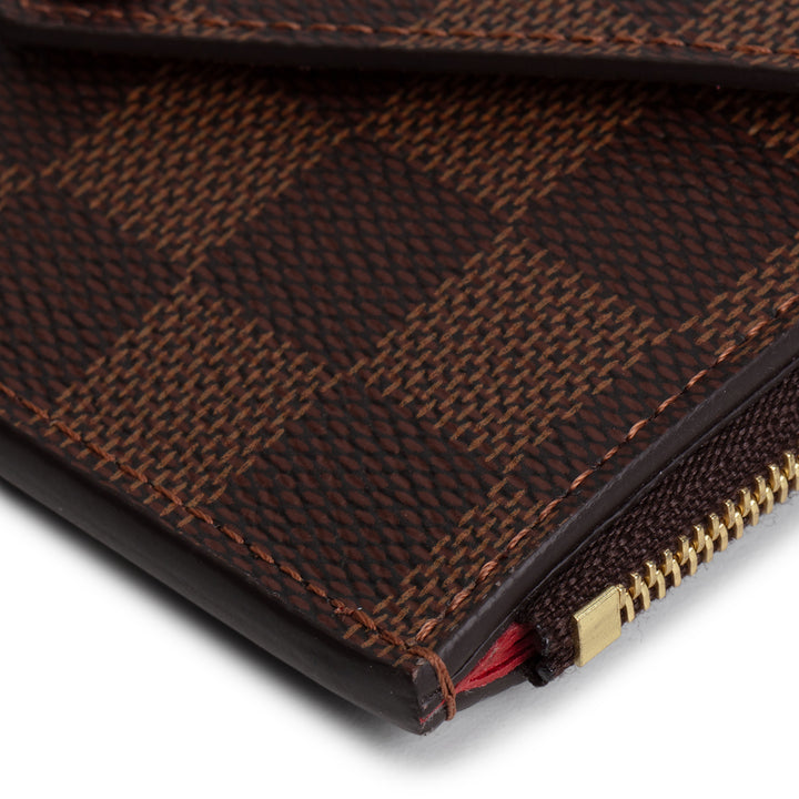 LOUIS VUITTON Damier Ebene Recto Verso Card Holder