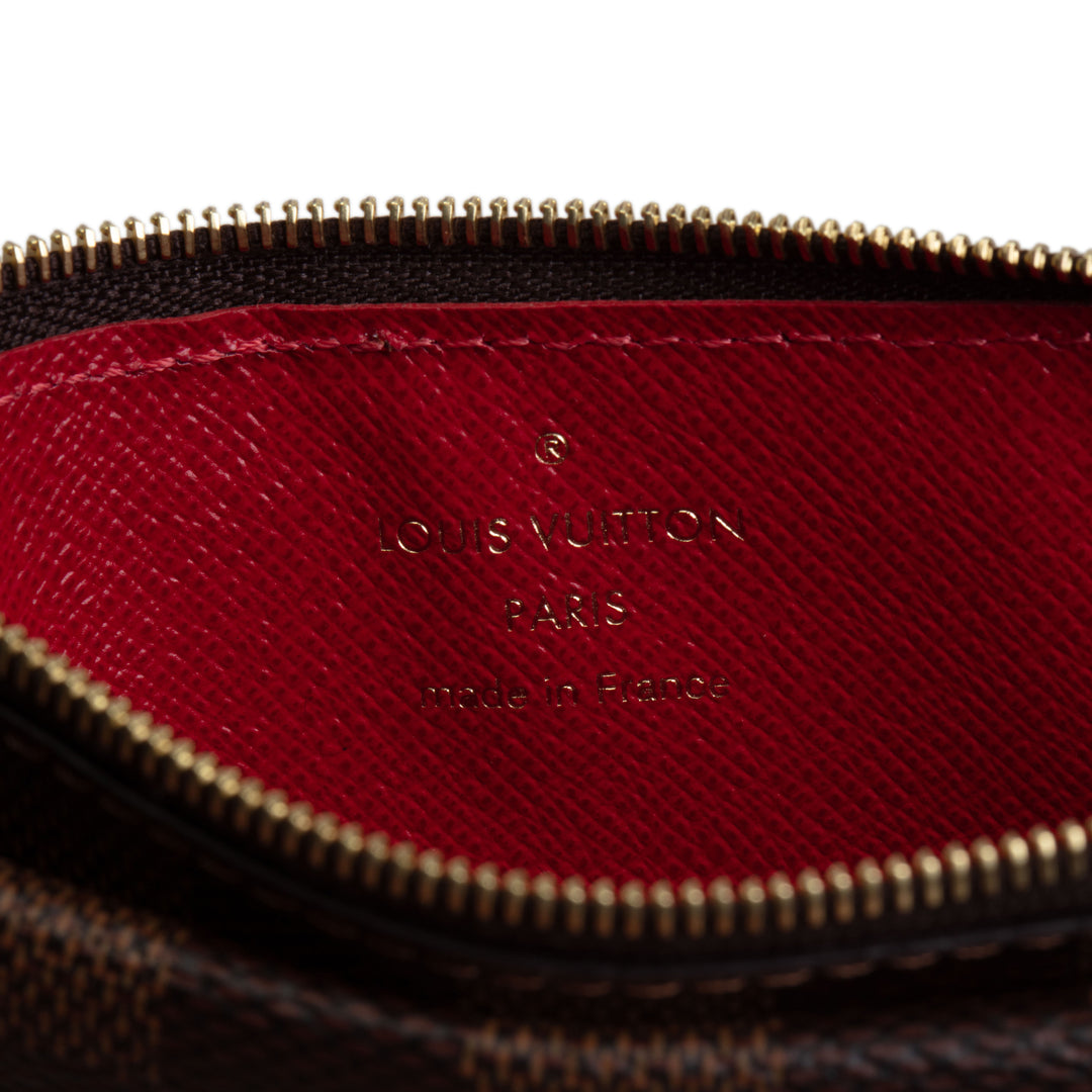 LOUIS VUITTON Damier Ebene Recto Verso Card Holder