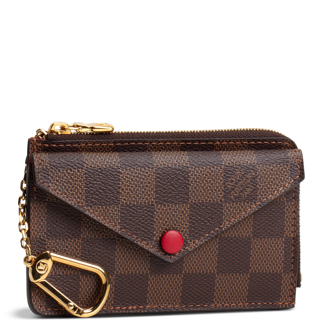 LOUIS VUITTON Damier Ebene Recto Verso Card Holder