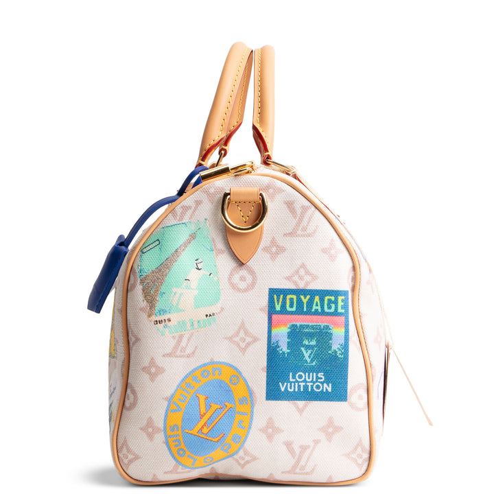 LOUIS VUITTON Speedy Soft 30 - Canvas Monogram Dune w/ Patchwork