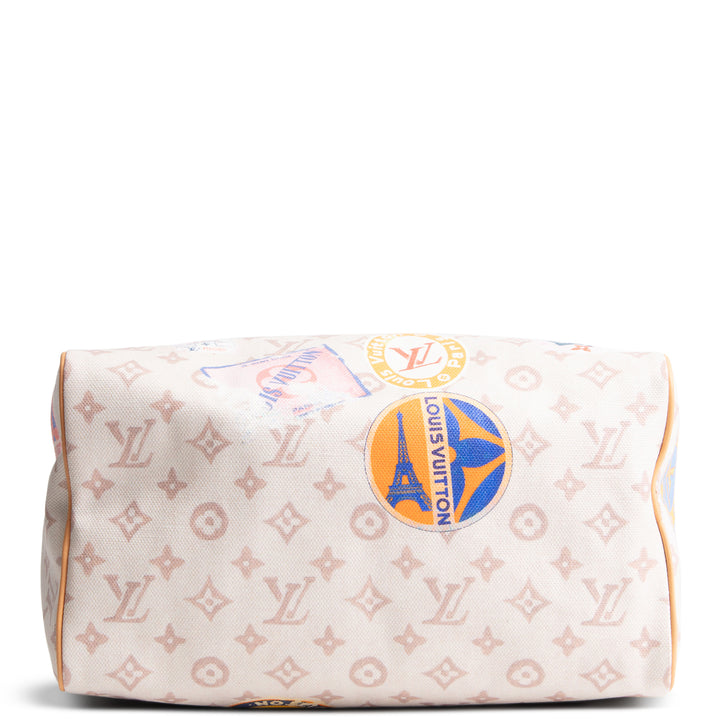 LOUIS VUITTON Speedy Soft 30 - Canvas Monogram Dune w/ Patchwork