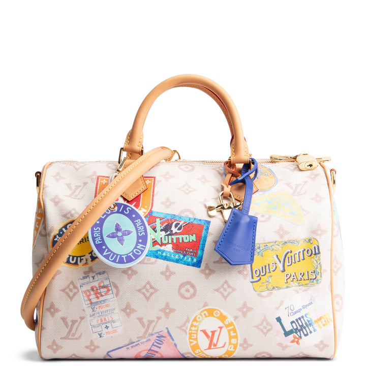LOUIS VUITTON Speedy Soft 30 - Canvas Monogram Dune w/ Patchwork