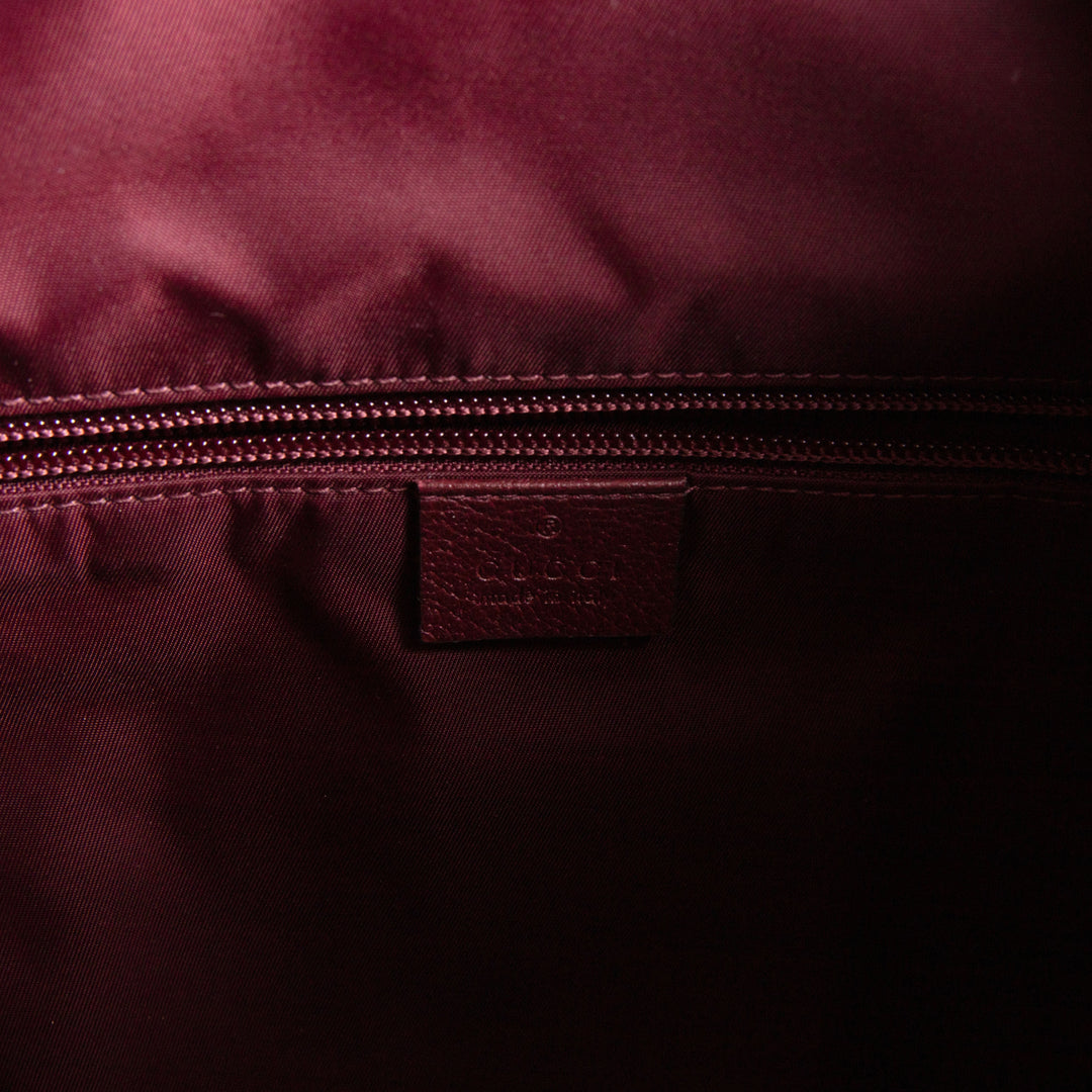 GUCCI Large GG Canvas Alpina Trekking Backpack - Burgundy
