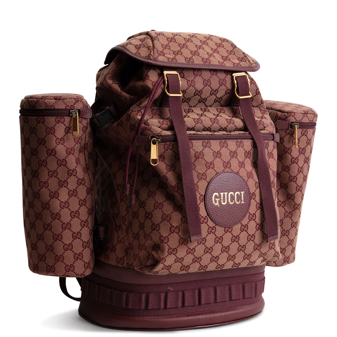 GUCCI Large GG Canvas Alpina Trekking Backpack - Burgundy