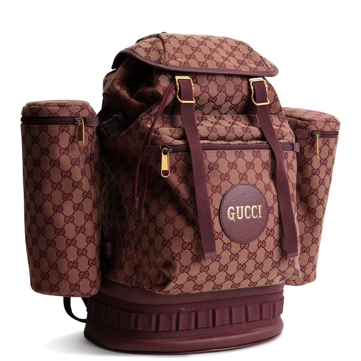 GUCCI Large GG Canvas Alpina Trekking Backpack - Burgundy