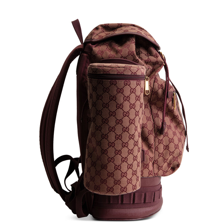 GUCCI Large GG Canvas Alpina Trekking Backpack - Burgundy