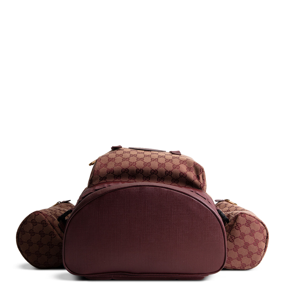 GUCCI Large GG Canvas Alpina Trekking Backpack - Burgundy