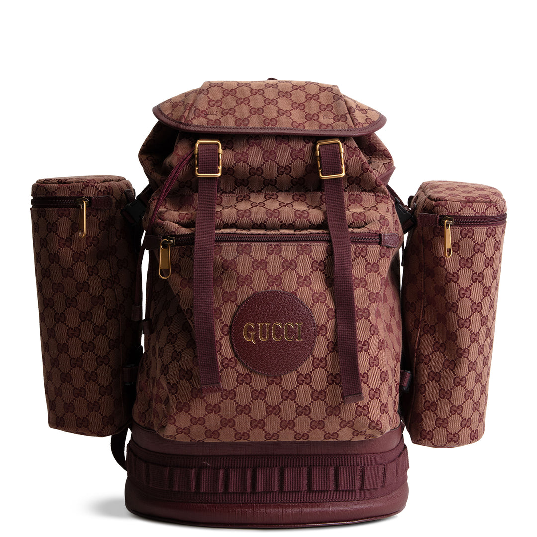 GUCCI Large GG Canvas Alpina Trekking Backpack - Burgundy
