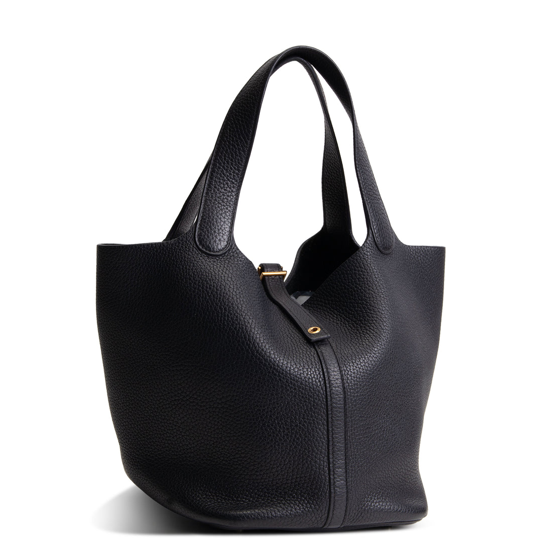 HERMES Clemence Picotin Lock 22 - Black/ Noir