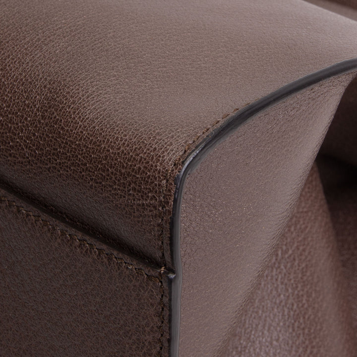 GUCCI Large Leather Web Linen Totem Tote