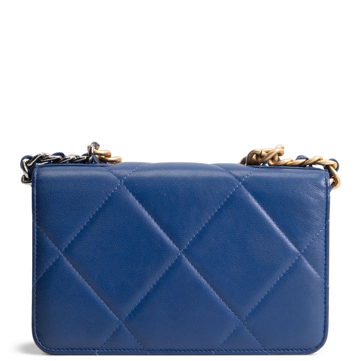 CHANEL 19 Wallet on Chain - Navy OUTLET FINAL SALE