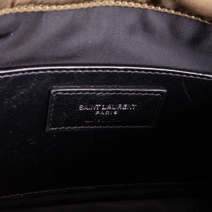 SAINT LAURENT Nylon Niki Messenger Bag - Olive Green