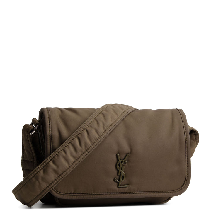SAINT LAURENT Nylon Niki Messenger Bag - Olive Green
