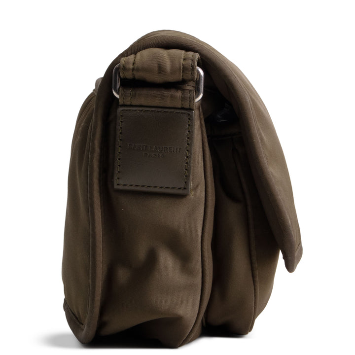 SAINT LAURENT Nylon Niki Messenger Bag - Olive Green