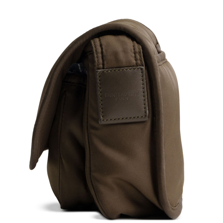 SAINT LAURENT Nylon Niki Messenger Bag - Olive Green