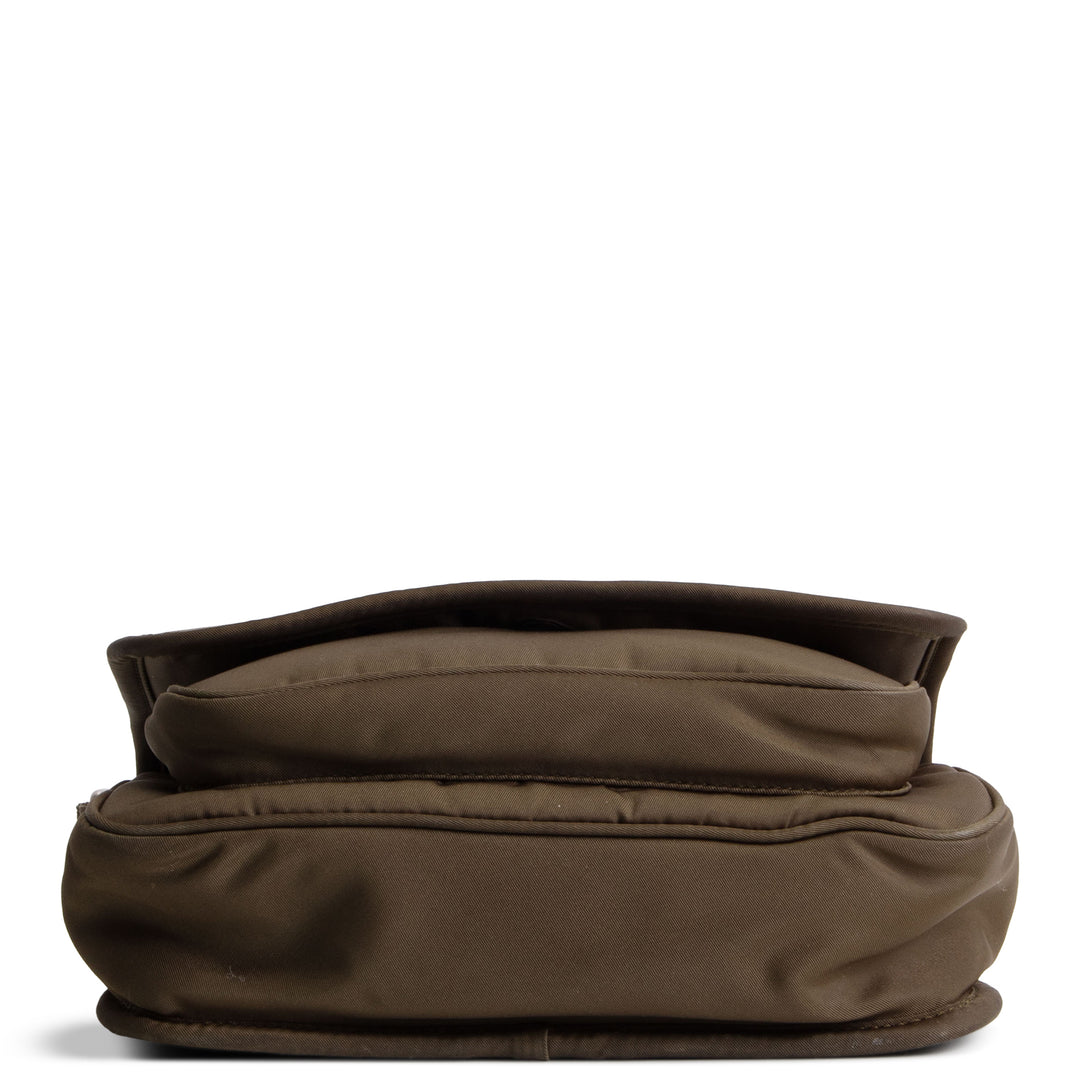 SAINT LAURENT Nylon Niki Messenger Bag - Olive Green