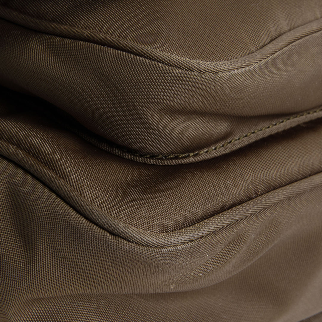SAINT LAURENT Nylon Niki Messenger Bag - Olive Green