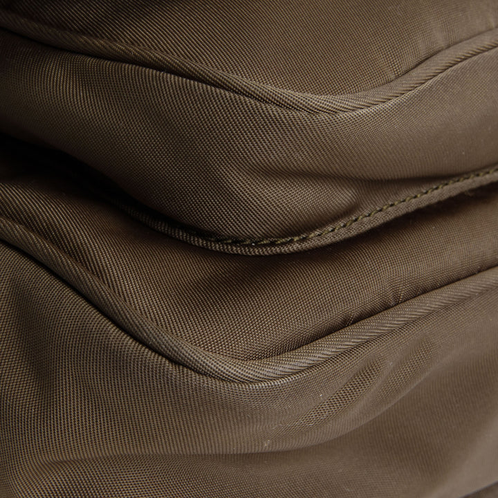 SAINT LAURENT Nylon Niki Messenger Bag - Olive Green