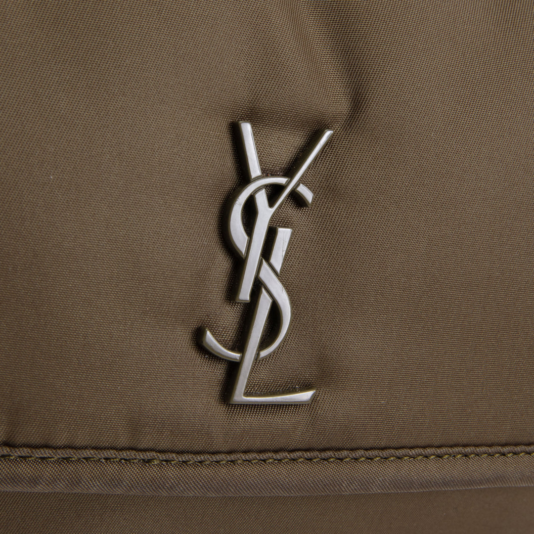 SAINT LAURENT Nylon Niki Messenger Bag - Olive Green