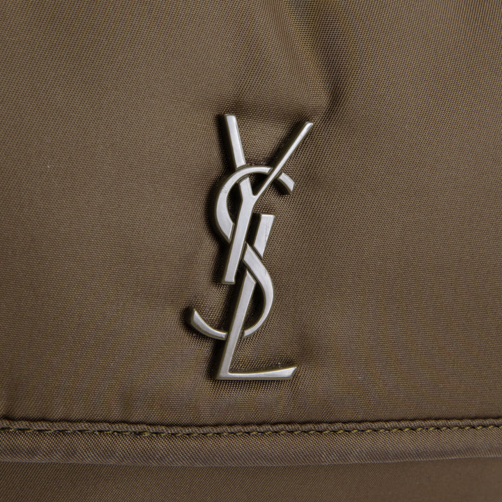 SAINT LAURENT Nylon Niki Messenger Bag - Olive Green