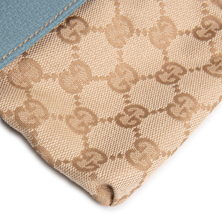 GUCCI GG Canvas Double Belt Bag