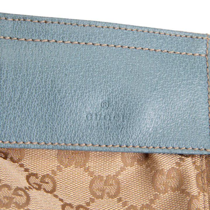 GUCCI GG Canvas Double Belt Bag