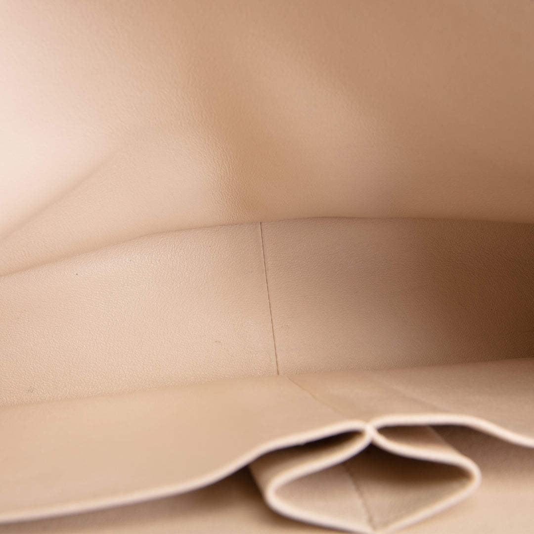 CHANEL Caviar Jumbo Double Flap Bag - Light Beige
