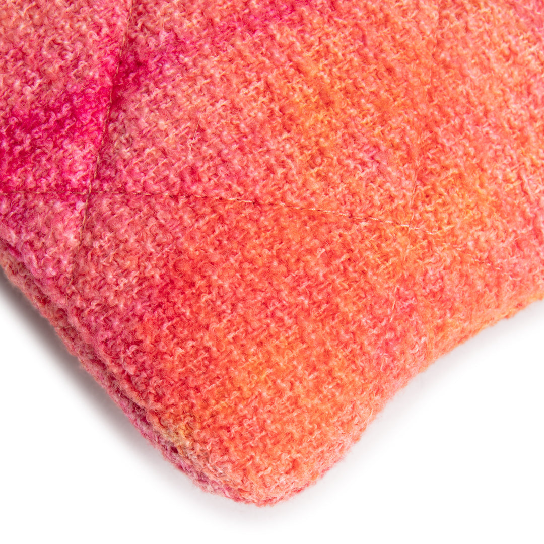 CHANEL Tweed Chanel 19 Cosmetic Case - Coral/Pink