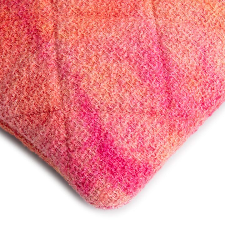 CHANEL Tweed Chanel 19 Cosmetic Case - Coral/Pink