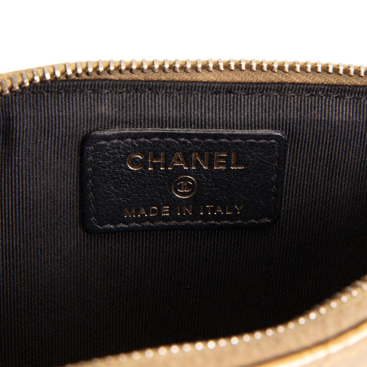 CHANEL Gold Crocodile Long Wallet