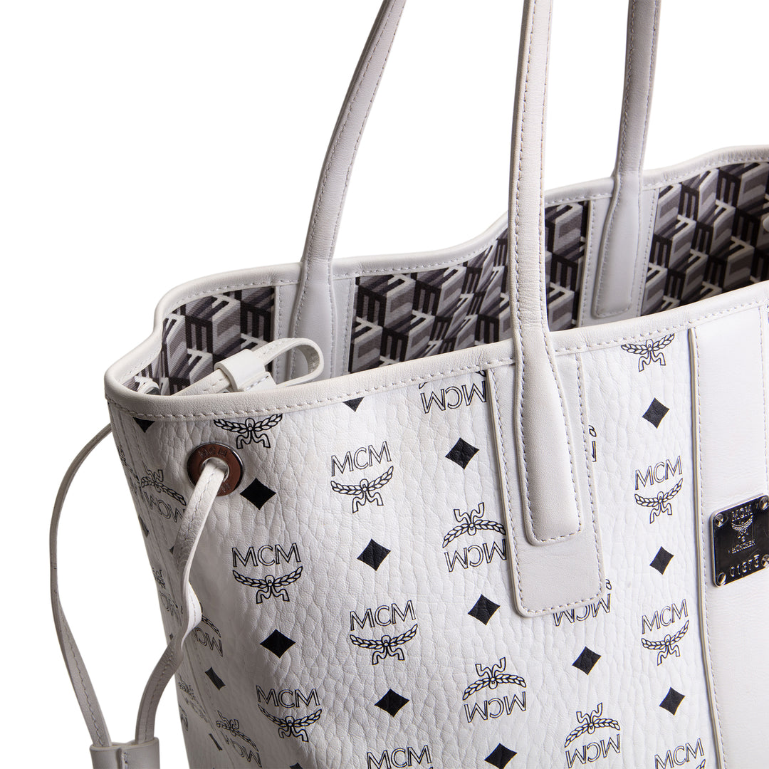 MCM Liz Visetos Reversible Tote w/ Pouch