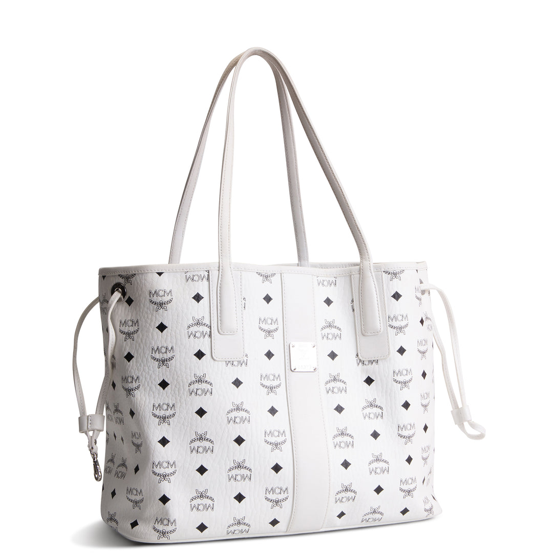 MCM Liz Visetos Reversible Tote w/ Pouch