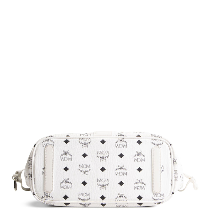MCM Visetos Small Liz Tote - White