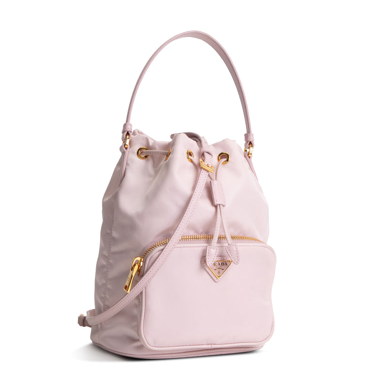 PRADA Re-Nylon Duet Bucket Bag - Pink