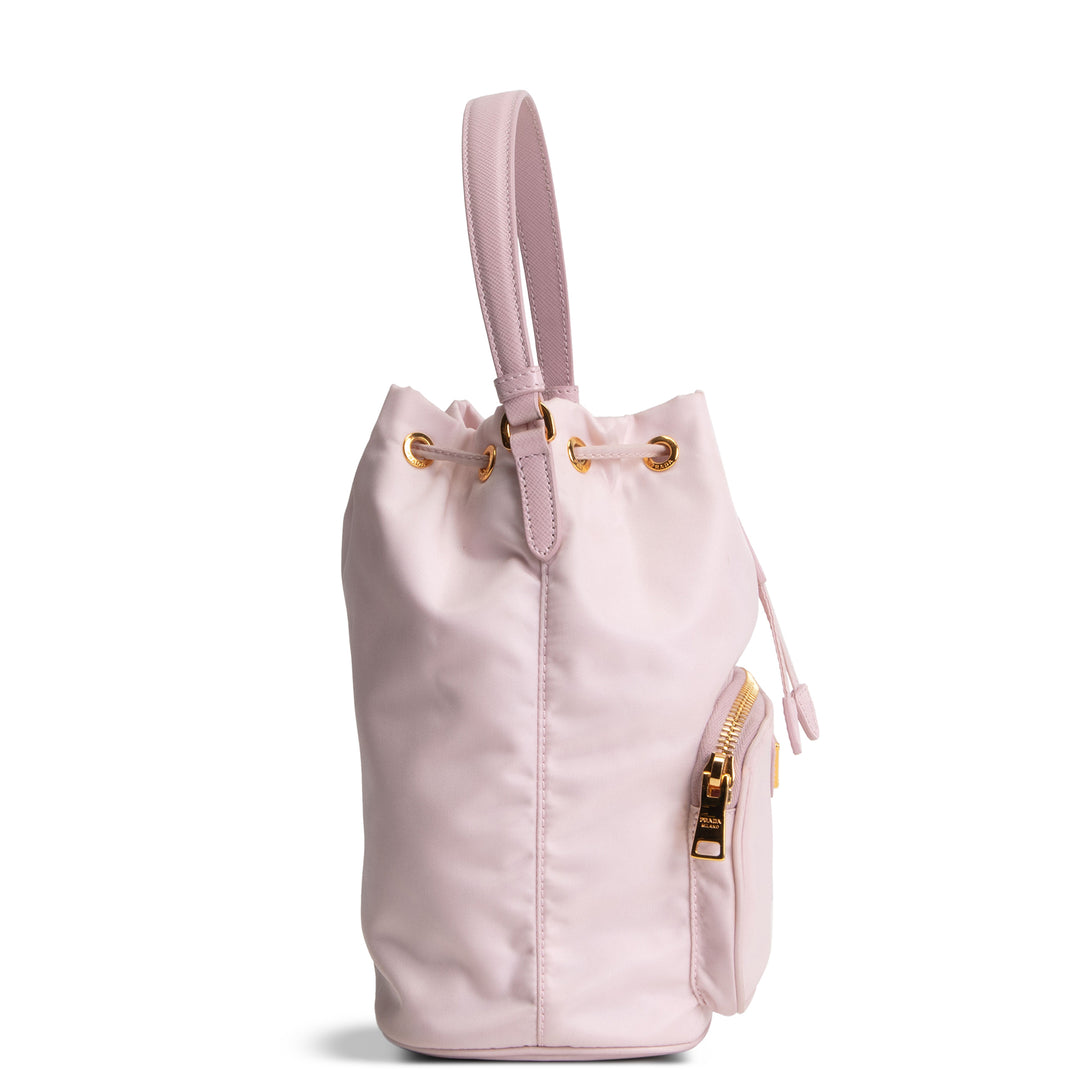 PRADA Re-Nylon Duet Bucket Bag - Pink