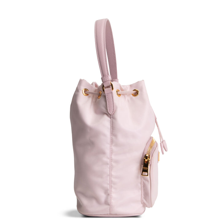 PRADA Re-Nylon Duet Bucket Bag - Pink