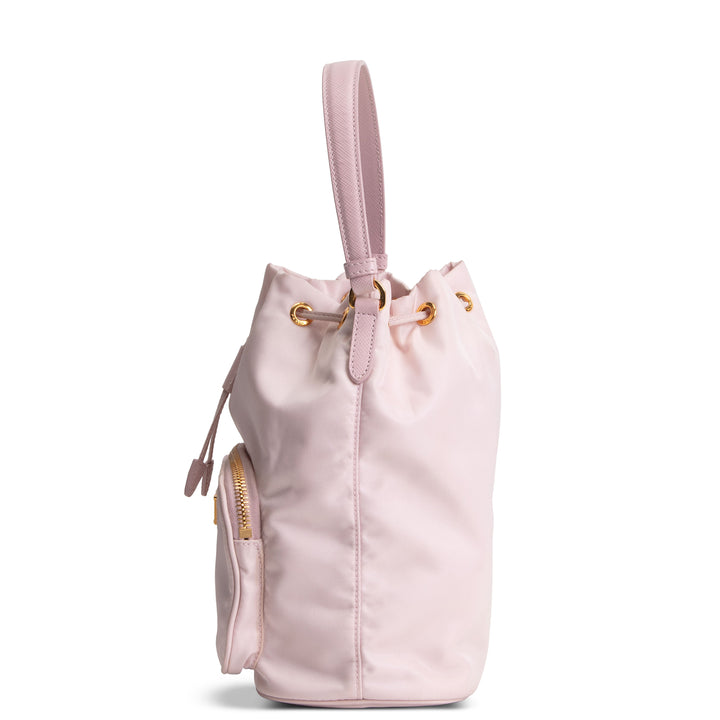 PRADA Re-Nylon Duet Bucket Bag - Pink