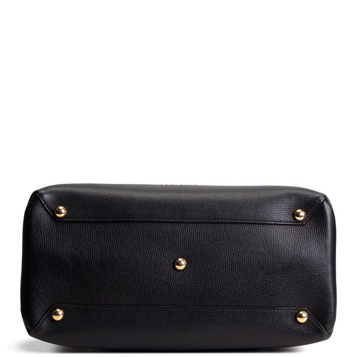 BURBERRY Calfskin Banner Tote - Python