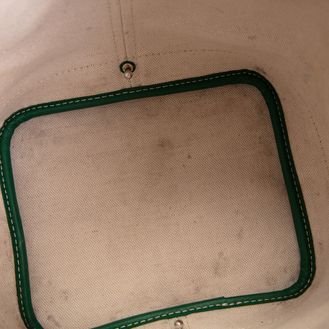 GOYARD Goyardine Petit Flot Bucket Bag - Green