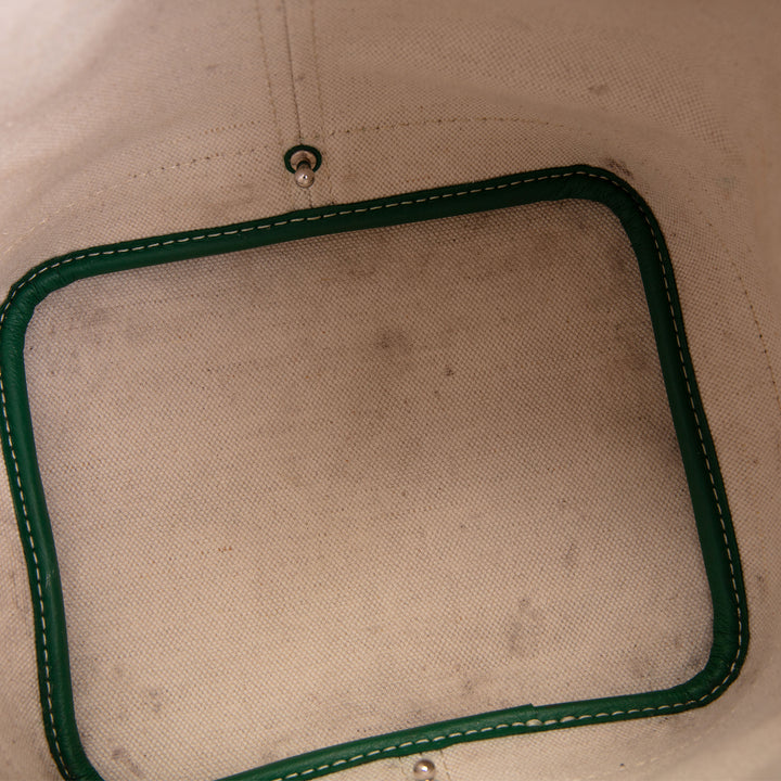 GOYARD Goyardine Petit Flot Bucket Bag - Green
