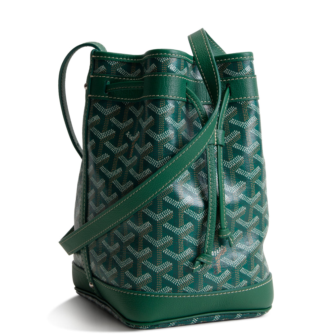 GOYARD Goyardine Petit Flot Bucket Bag - Green