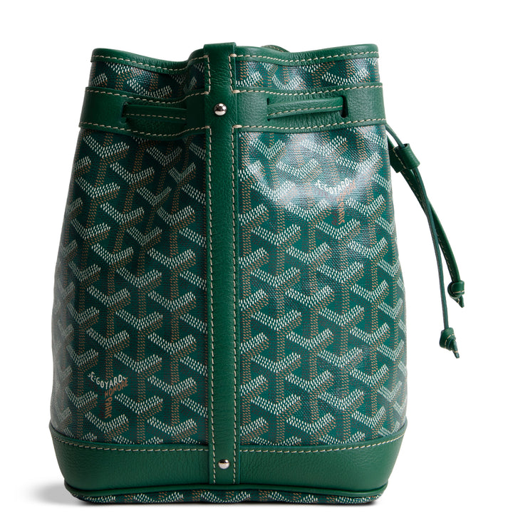 GOYARD Goyardine Petit Flot Bucket Bag - Green