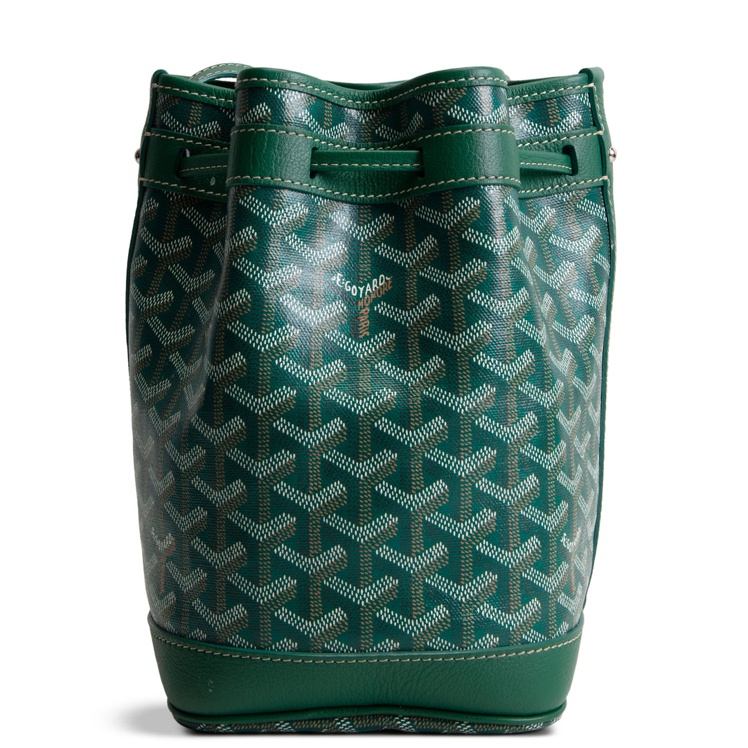 GOYARD Goyardine Petit Flot Bucket Bag - Green