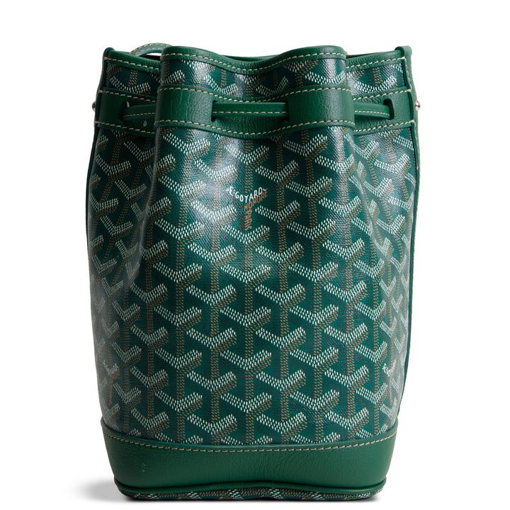 GOYARD Goyardine Petit Flot Bucket Bag - Green