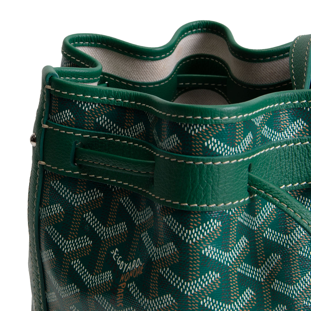 GOYARD Goyardine Petit Flot Bucket Bag - Green
