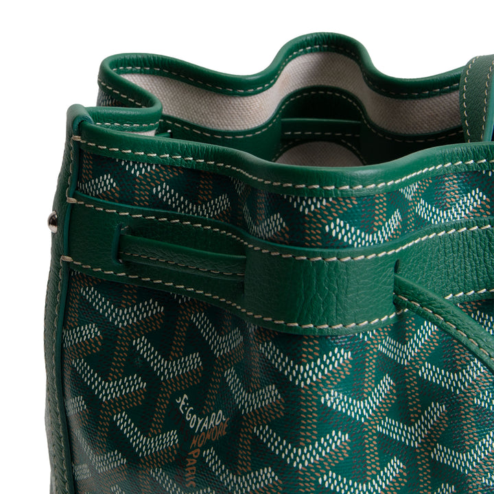 GOYARD Goyardine Petit Flot Bucket Bag - Green